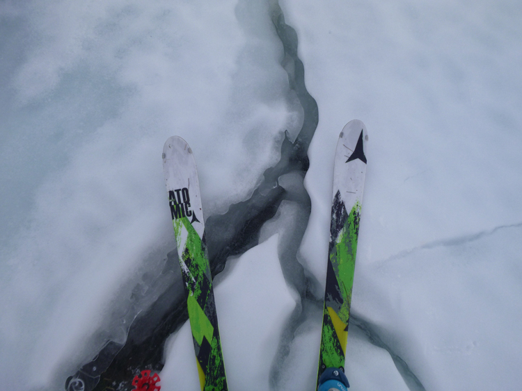 Cracks in the ice of Loch an Sgòir