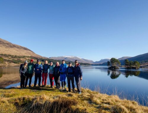 The Highland Line meet, Loch Ossian by Lucy Caird
